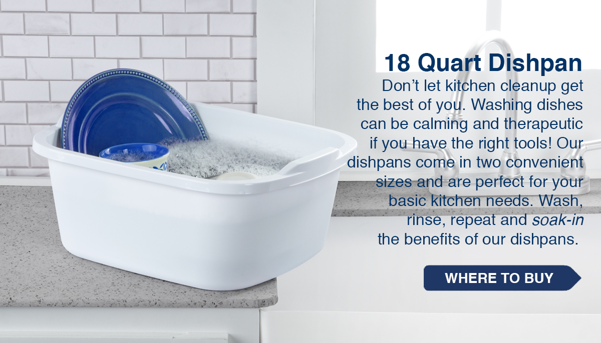 18 Quart Dishpan Don't let kitchen cleanup get the best of you.