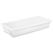 100 qt. Linen Clothes Storage Bin with Lid in Black (3-pack)