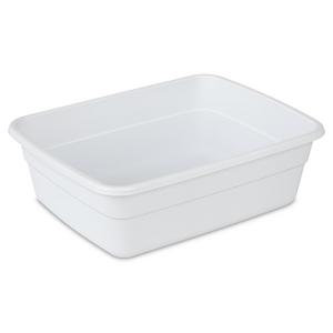 Choice 6 and 8 Qt. White Square Polypropylene Food Storage Container Lid