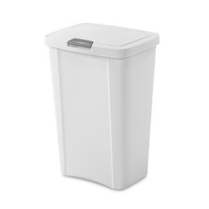 Sterilite 13 Gal Kitchen Trash Can Plastic SwingTop Garbage Wastebasket  With Lid