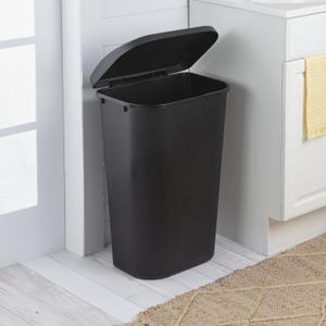 Sterilite 1089 - 13 Gal. Swing Top Wastebasket Black 10899004