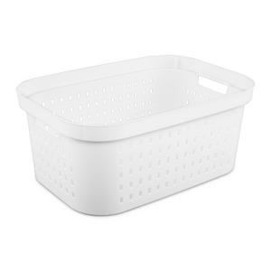 Sterilite 1269 - Brightroom Rectangular Laundry Basket White 12698006T