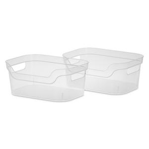 Open Spaces Large Storage Bins - Set of 2 - White - No Lids