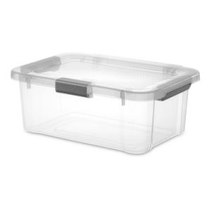 Sterilite 6 Qt. Clear Stacking Closet Storage Bin Container with Lid  (192-Pack) 192 x 16428012 - The Home Depot