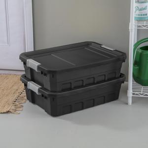 STERILITE, 8 gal, 23 3/4 in x 16 in x 6 7/8 in, Storage Tote -  52VN74