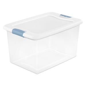 IRIS 4-Pack Heavy Duty Plastic Storage Box Large 19-Gallons (78-Quart)  Black Heavy Duty Tote with Latching Lid in the Plastic Storage Containers  department at