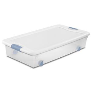 1498: 56 Qt. Wheeled Latching Box