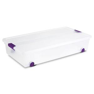 Sterilite Underbed Storage Box 32 Quart – Pack for Camp