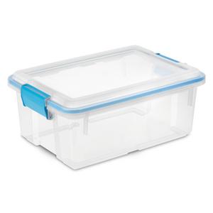 Sterilite Aqua Slate 32-Quart Latch Storage Box