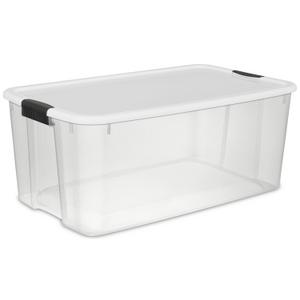 Sterilite 1644 - 16 Qt. Storage Box White 16448012