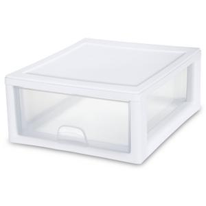 Sterilite 17918004 3 Drawer Unit, White Frame with Clear Drawers, Pack of 4  - AliExpress