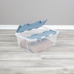 2394  - 40 Quart Hinged Lid Storage Box