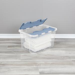 2396  - 60 Quart Hinged Lid Storage Box