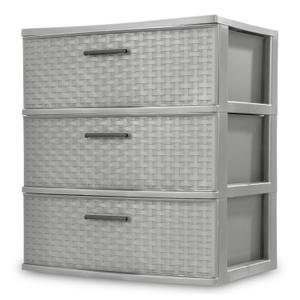 2530 - 3 Drawer Wide Weave Tower