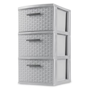 Sterilite 2093 - Wide 3 Drawer Unit White 20938003