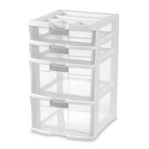 Sterilite 2093 - Wide 3 Drawer Unit White 20938003