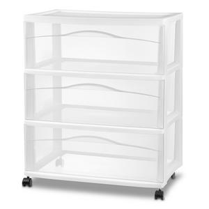 4930 - Wide 3 Drawer Cart