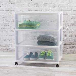 4930  - Wide 3 Drawer Cart
