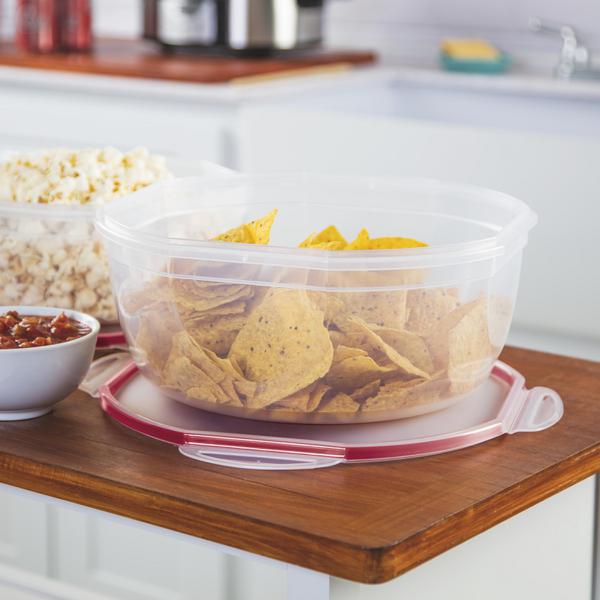 Tupperware New Set of 3 Ultra Clear Elegant Square Containers with