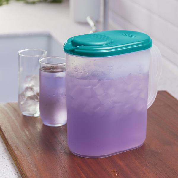 Sterilite 0490 - 1 Gal. Pitcher Blue Atoll 04900906