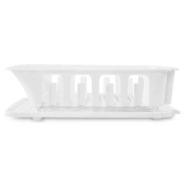 Wholesale Sterilite 2pc Dish Drainer Set - White WHITE
