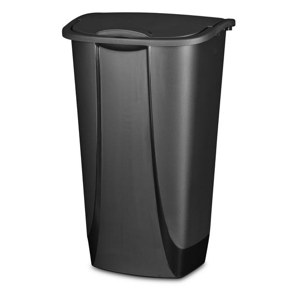 Mainstays 13 gal Plastic Swing Top Lid Kitchen Trash Garbage Can