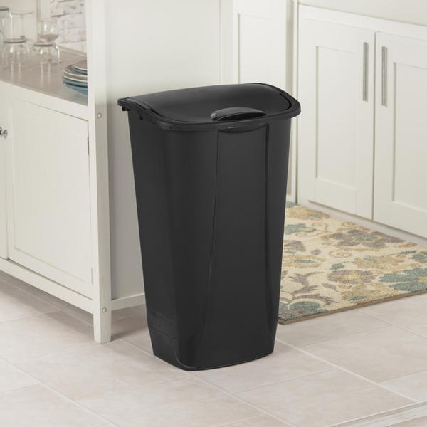 Mainstays 13 Gallon Trash Can, Plastic Swing Top Kitchen Garbage