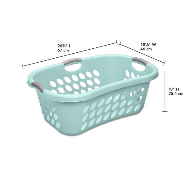 Sterilite 1224 - 1.75 Bushel Ultra™ Wheeled Laundry Basket White 12248004