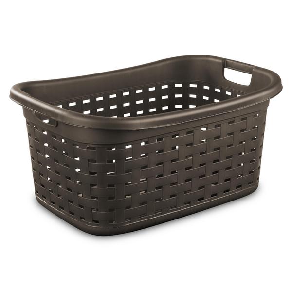 Sterilite 12756P06 Weave Laundry Basket Espresso 1-Pack 