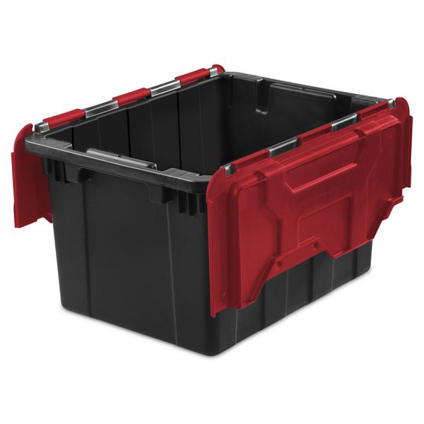 Details about   Sterilite 14619006 12 Gallon/45 Liter Hinged Lid Industrial Tote Racer Red Lid 