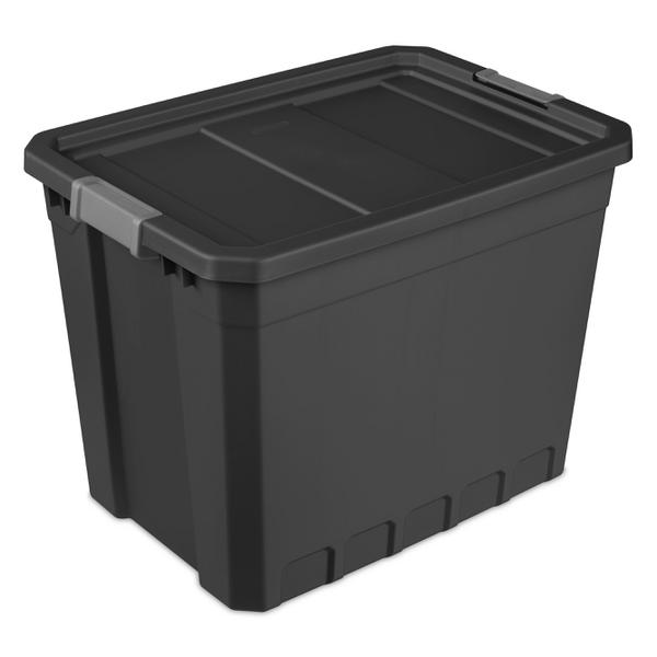 27 Gallon Plastic Storage Container Bin, 4-Pack, Heavy Duty, Large
