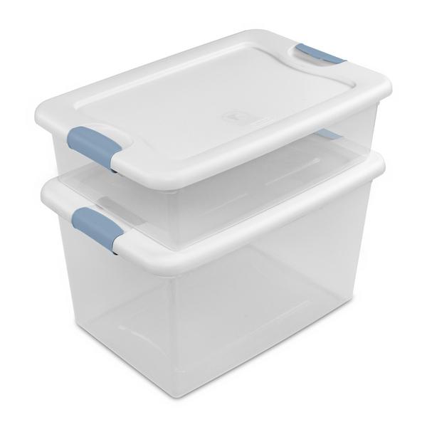 Sterilite 64 Qt Latching Plastic Holiday Storage Bin Clear Container, –  Tuesday Morning