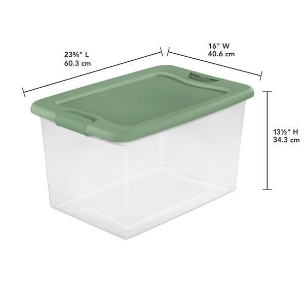 Sterilite Plastic FlipTop Hinged Storage Box Container w/ Latching Lid &  Reviews