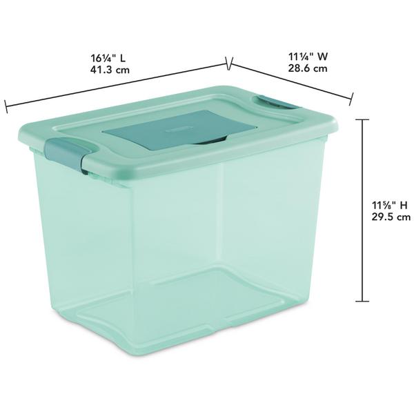 Sterilite File Box, Plastic, Spring Peri, Adult