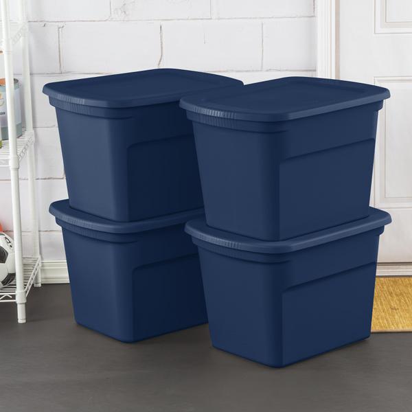 S-1736 Sterilite Plastic Blue Aquarium 30 Gallon Tote Box (case pack –  WEE'S BEYOND WHOLESALE
