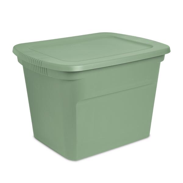 Sterilite Tuff1 Latching 18 Gallon Plastic Storage Tote Container & Lid (6  Pack)