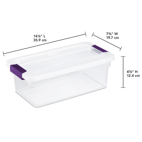 Sterilite 56 Quart Clear Plastic Storage Container Box and Latching Lid, 32  Pack