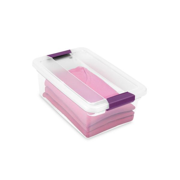 Sterilite 15 Qt Clear Latching Storage Container Organizing Box