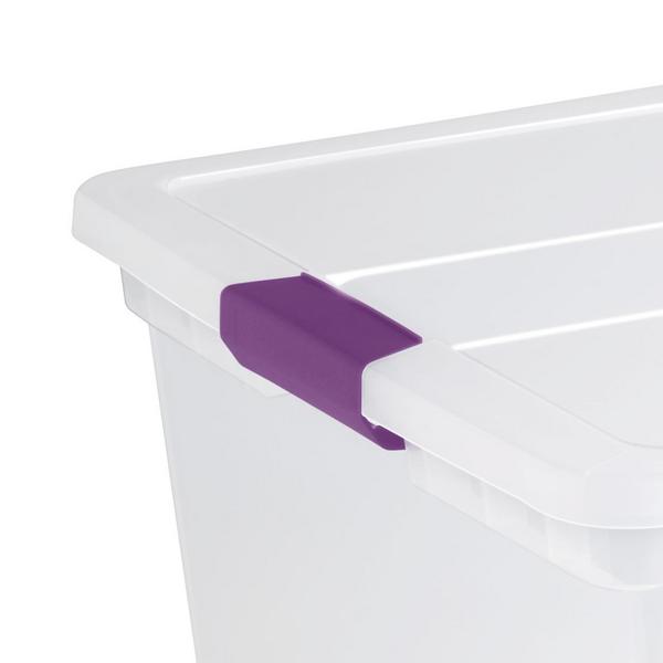 Sterilite 32 Qt. Latch Box Plastic Storage Bin Container Organizer for  Clothing