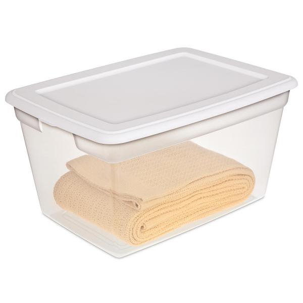 Sterilite 1847 58 Qt. Storage Box White 18479808
