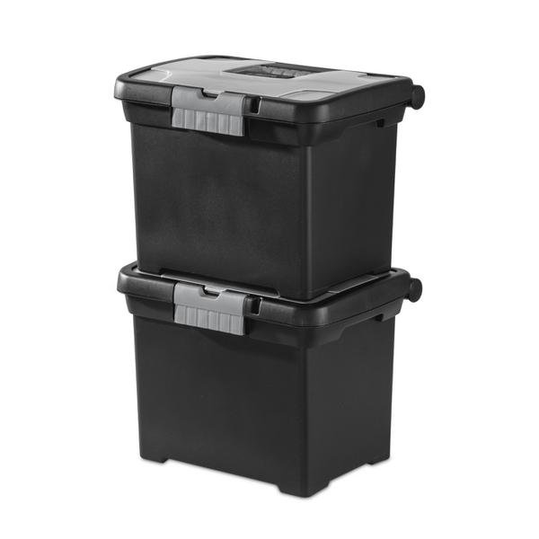 Clear File Storage Box Portable Stationery Organizer Plastic Box Office  School Supplies Accessories Storage Organizer Boxes