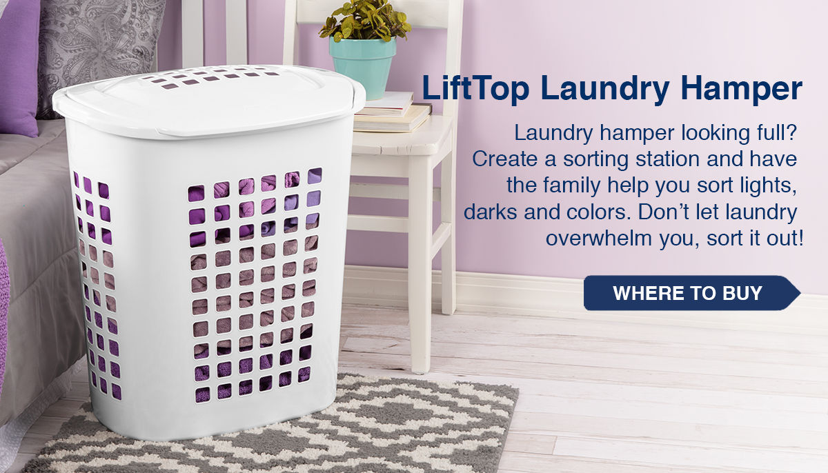 LiftTop Laundry Hamper Don't let laundry overwhelm you, sort it out!