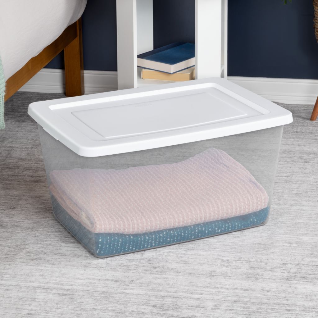 42488008 lifestyle bedroom - when new year motivation fades, clear storage steps in - sterilite