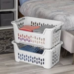 2 bu. Stacking laundry basket
